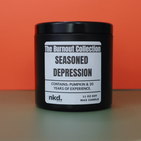 Seasoned Depression Scented Candle